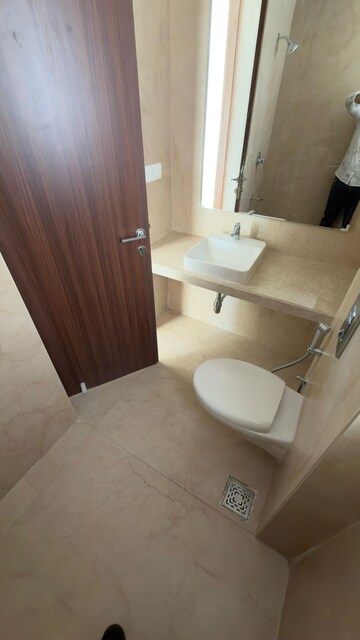 Bathroom in 2 BHK Apartment at Courtyard by Narang Realty and The Wadhwa Group, Pokhran Road No Two – for Sale