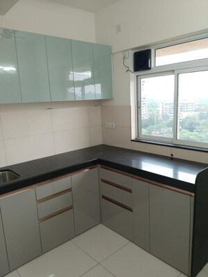 Kitchen in 1 BHK Apartment at Godrej Nirvaan, Themghar – for Rent