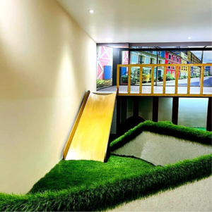 Building Lobby in 4 BHK Apartment at Ratan Galaxy, Lalbagh – for Sale