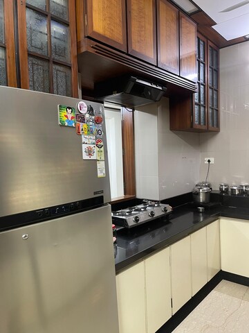 Kitchen in 3 BHK Apartment at Reputed Hrishikesh Apartment, Prabhadevi – for Rent