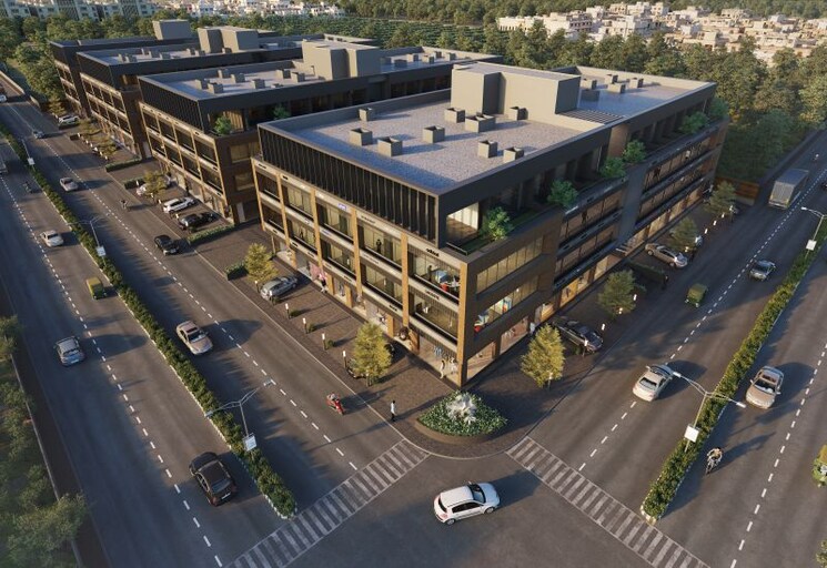 Exterior View, south bopal Commercial Shop 745 Sq.Ft. In South Bopal Ahmedabad 9681803