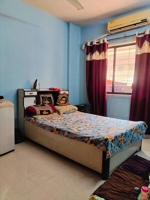 Bedroom in 1 BHK Apartment at Rutu Estate, Brahmand – for Rent