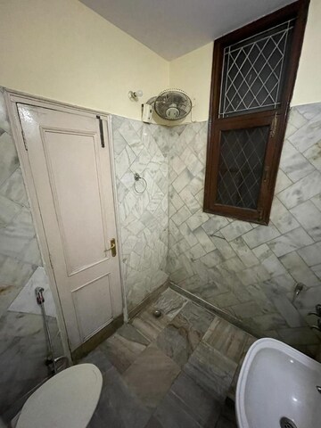 Bathroom in 3 BHK Builder Floor at Shivalik Colony – for Rent