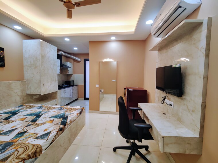 Master Bedroom, sector 47 Studio 644 Sq.Ft. Builder Floor In Sector 47 Gurgaon 9682066
