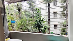 Balcony in 2 BHK Apartment at Abhinandan Pearl, Warje – for Rent