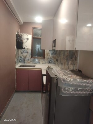 Kitchen in 1 BHK Apartment at Palm Residency Chhatarpur, Chattarpur – for Rent