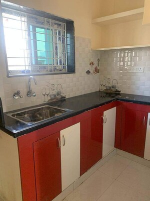 Kitchen in 1 BHK Apartment at Raghavendra Arcade, Kondapur – for Rent