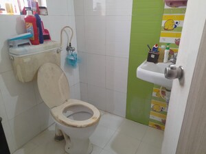 Bathroom in 3 BHK Apartment at BU Bhandari Kaasp Countyy, Wakad – for Rent