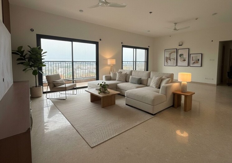 Living Room, sobha-hrc-pristine 4 Bedroom 2000 Sq.Ft. Apartment In Jakkuru Bangalore 9682513