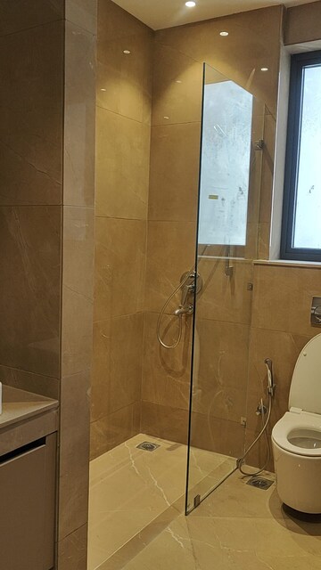 Bathroom in 4 BHK Builder Floor at Bhawna Apartment, Sector 43 – for Rent