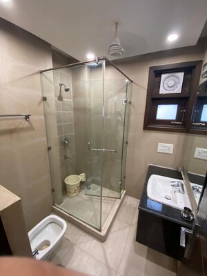 Bathroom in 3 BHK Builder Floor at Greater Kailash I – for Rent