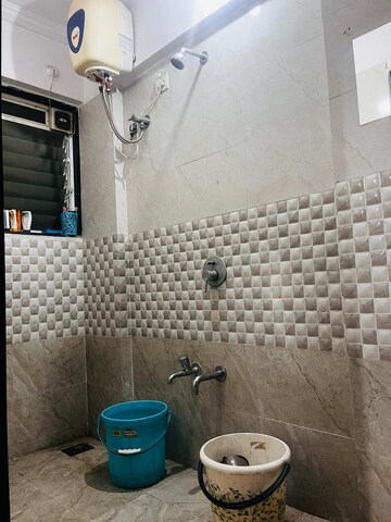 Bathroom in 1 RK Apartment at Cosmos Orchid, Ghodbunder Road – for Rent