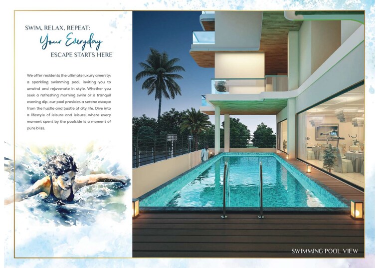 Swimming Pool, khanapara 3 Bedroom 1256 Sq.Ft. Apartment In Khanapara Guwahati 9682950