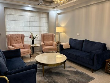 Living Room in 4 BHK Builder Floor at Kohli One Malibu Town, Sector 47 – for Rent