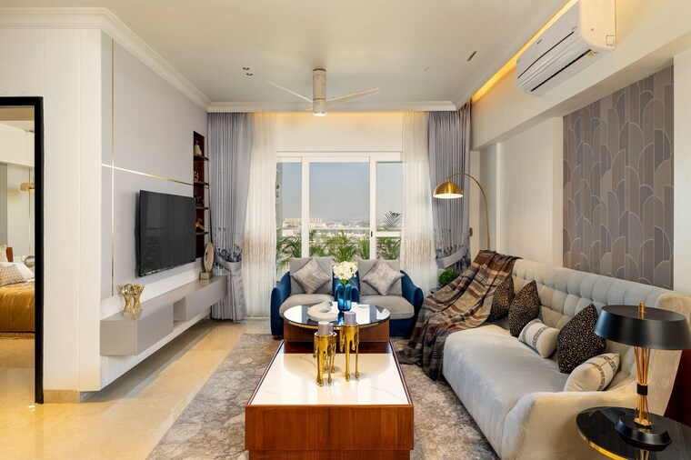 Living Room, janta-land-falcon-view 4 Bedroom 3007 Sq.Ft. Apartment In Mohali Sector 66 Chandigarh 9683133