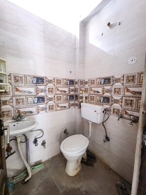 Bathroom in 2 BHK Builder Floor at Chattarpur – for Rent