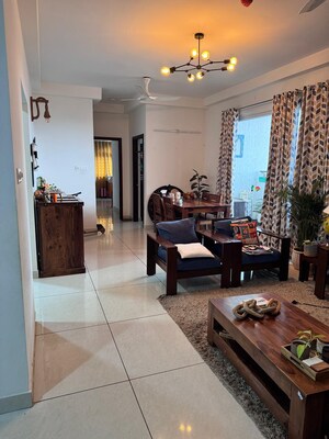 Living Room in 3 BHK Apartment at Prestige Lakeside Habitat, Varthur – for Sale