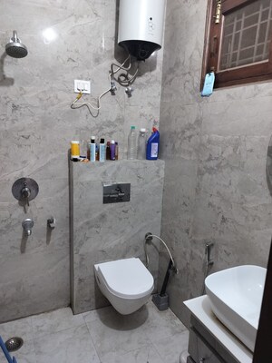 Bathroom in 2 BHK Apartment at SCC Sapphire, Raj Nagar Extension – for Rent