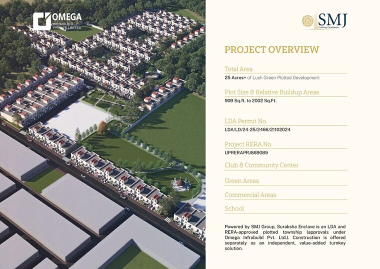 Master Plan, omega-suraksha-enclave 3 Bedroom 1852 Sq.Ft. Villa In Mohanlalganj Lucknow 9683248