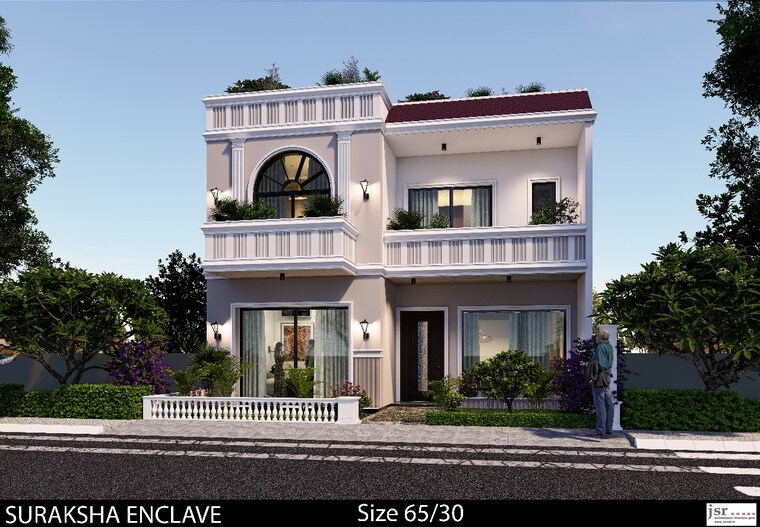 Exterior View, omega-suraksha-enclave 3 Bedroom 1852 Sq.Ft. Villa In Mohanlalganj Lucknow 9683248