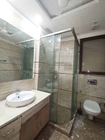Bathroom in 4 BHK Builder Floor at Kailash Colony – for Rent