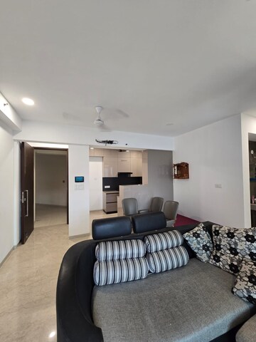 Living Room in 2.5 BHK Apartment at The Wadhwa Palm Beach Residency, Nerul Sector 4 – for Rent