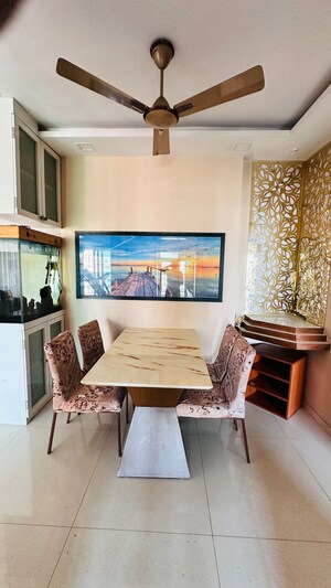 Dining area in 3 BHK Apartment at Rustomjee Azziano Wing D, Thane West – for Rent