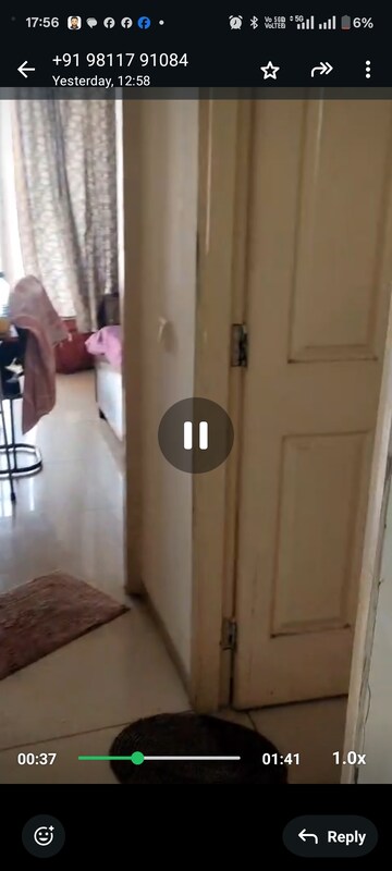 Bathroom in 2 BHK Apartment at Wave Dream Homes, Wave City – for Rent