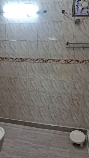 Bathroom in 2 BHK Builder Floor at Lajpat Nagar – for Rent