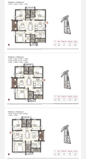 Floor Plan in 4 BHK Apartment at Erragadda – for Sale