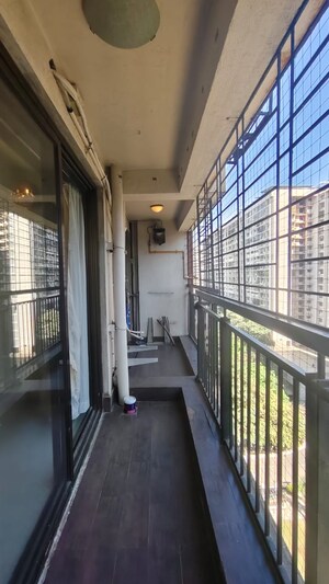 Balcony in 2 BHK Apartment at K Raheja Vihar, Powai – for Rent