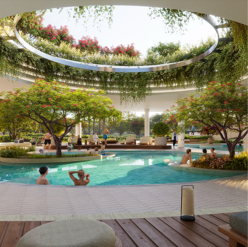 Swimming Pool in 3 BHK Apartment at Sector 80 – for Sale