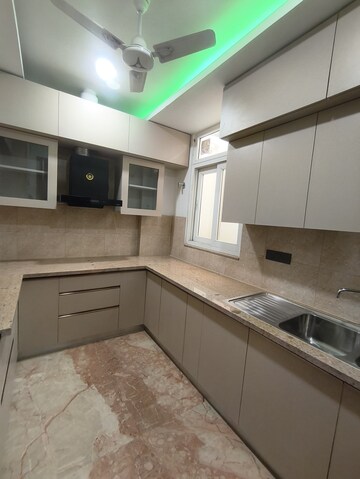 Kitchen in 3 BHK Builder Floor at Ansal Sushant Lok I, Sector 43 – for Rent