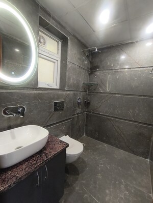 Bathroom in 3 BHK Builder Floor at Ansal Sushant Lok I, Sector 43 – for Rent