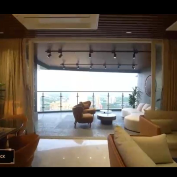 Living Room in 4 BHK Apartment at Ruparel Jewel, Lower Parel – for Sale