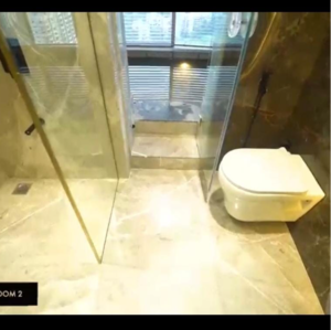 Bathroom in 4 BHK Apartment at Ruparel Jewel, Lower Parel – for Sale