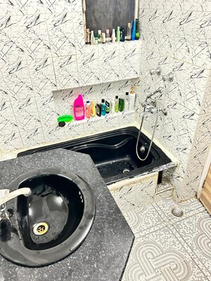 Bathroom in 2 BHK Apartment at Vasant Kunj – for Rent