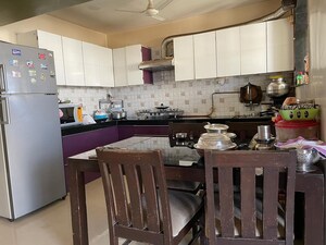 Kitchen in 3 BHK Apartment at Rahul Towers, Kothrud – for Rent