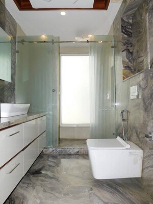 Bathroom in 4 BHK Builder Floor at Saket – for Rent