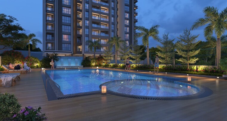 Swimming Pool, charholi budruk 3 Bedroom 943 Sq.Ft. Apartment In Charholi Budruk Pune 9687109