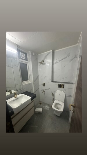 Bathroom in 3 BHK Apartment at Smart World Orchard, Sector 61 – for Rent