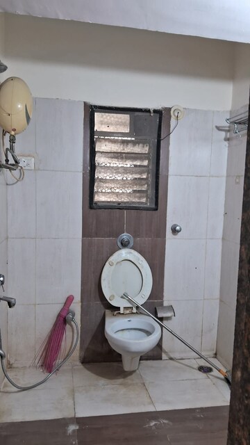 Bathroom in 3 BHK Apartment at Sanghvi Hills, Ghodbunder Road – for Rent