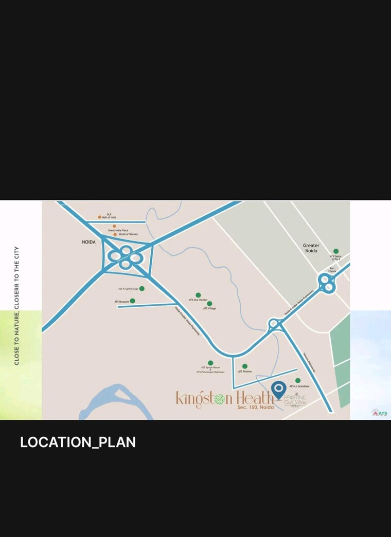 Map Location, ats-kingston-heath 3.5 Bedroom 2350 Sq.Ft. Apartment In Sector 150 Noida 9687518