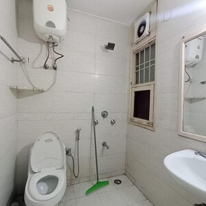 Bathroom in 3 BHK Builder Floor at Kohli One Malibu Town, Sector 47 – for Rent