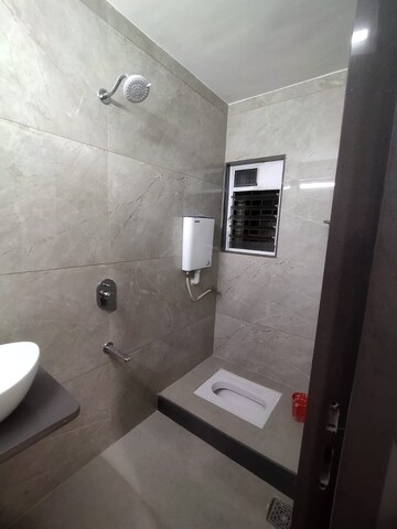 Bathroom in 2 BHK Apartment at Goel Ganga Hill Mist Garden, Kondhwa – for Rent