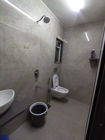 Bathroom in 2 BHK Apartment at Goel Ganga Hill Mist Garden, Kondhwa – for Rent