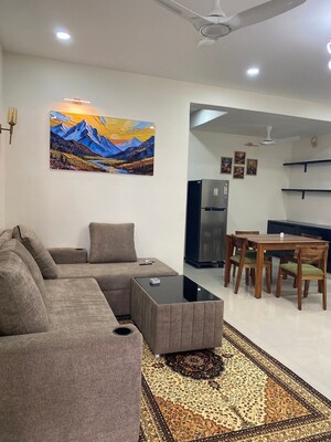 Living Room in 2 BHK Apartment at Kondapur – for Rent