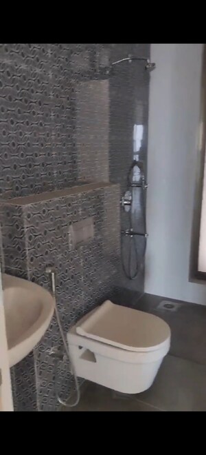 Bathroom in 3 BHK Apartment at Rajesh Raj Infinia, Malad West – for Rent