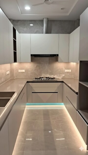 Kitchen in 3 BHK Builder Floor at Kalkaji – for Rent