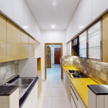 Kitchen in 2 BHK Apartment at Prestige Park Square, Weavers Colony – for Sale